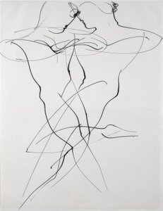 カウンターモーションでスイング2 作： Oskar Schlemmer